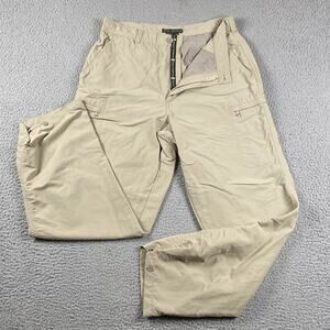 Royal Robbins Men's 33x31 100% Nylon Outdoor Travel Clothing Pants Tan Cargo